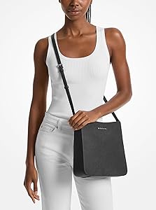 Amazon.com: Michael Kors Jet Set Large Messenger Bag, Black Amazon.com: Michael Kors Jet Set Large Messenger Bag, Black